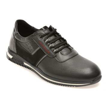 Pantofi sport BITE THE BULLET negri, 1399, din piele naturala