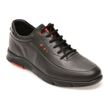 Pantofi sport BITE THE BULLET negri, CASP12, din piele naturala