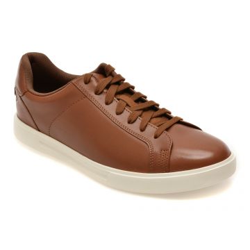 Pantofi sport CLARKS maro, ROMSEY LACE, din piele naturala