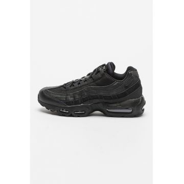 Pantofi sport cu insertii de piele Air Max 95 Essential - Negru