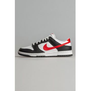 Pantofi sport cu logo si sireturi - Rosu/Alb/Negru