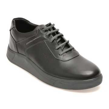 Pantofi sport OTTER negri, 2055273, din piele naturala