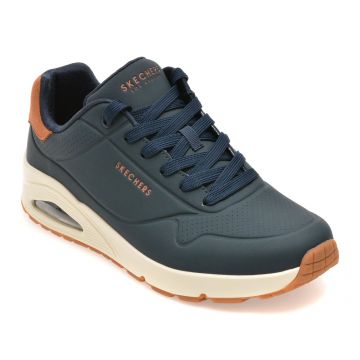 Pantofi sport SKECHERS bleumarin, UNO, din piele ecologica