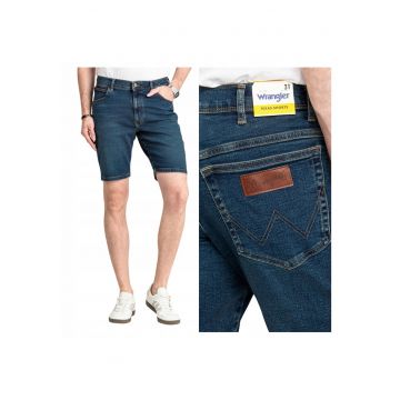 Sorturi Barbati -  Texas Shorts - Marime 33 - Croi Regular Fit - Stil Drept - Inaltimea Taliei Medie - Inchidere Fermoar - Albastru