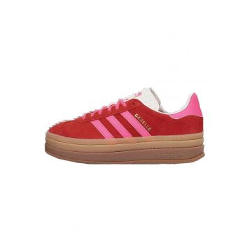 Tenisi barbati -  Gazelle Bold - rosu - piele intoarsa