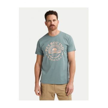 Tricou  albastru - bumbac