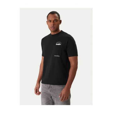 Tricou Barbatesc -  Bumbac/Elastan - Negru