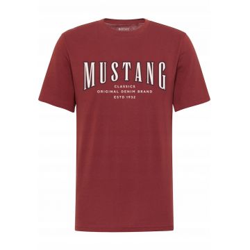 Tricou Barbati -  Style Alex - Marime S - Rosu - Regular Fit - Bumbac - Design Clasic Casual - Maneca Scurta - Ideal Pentru Uz Zilnic