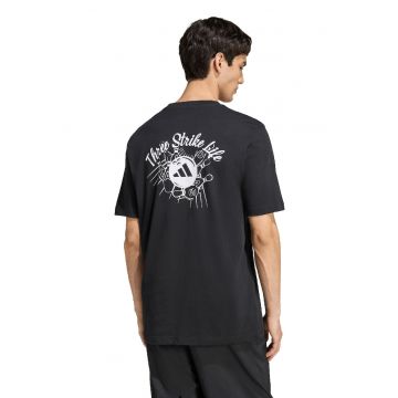 Tricou cu imprimeu logo - Negru