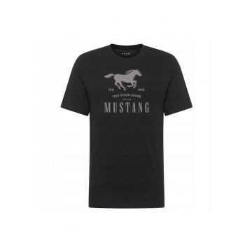 Tricou Pentru Barbati -  Negru - Bumbac - Croiala Regular - Negru