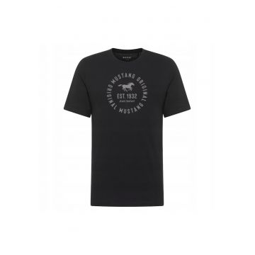 Tricou Pentru Barbati -  Negru - Bumbac - Croiala Regular - Negru
