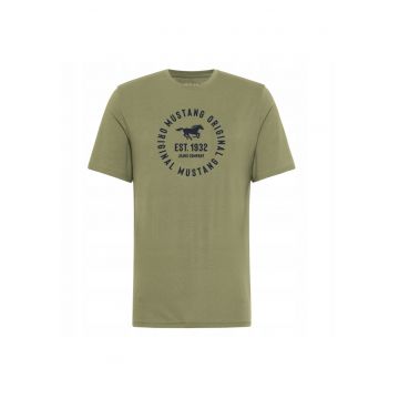 Tricou Pentru Barbati -  Verde - Bumbac - Croiala Regular - Verde