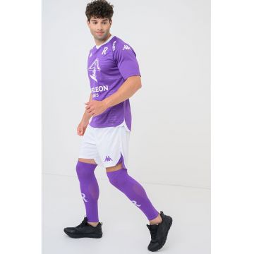 Tricou pentru fotbal Kombat Away - Alb optic/Violet neon