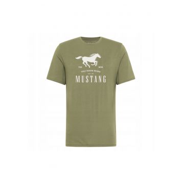 Tricou regular fit din bumbac - verde - Verde
