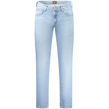Blugi Barbati -  Darn Zip Fly - Straight Fit - Talie Medie - Fermoar - Lungi - 5 Buzunare - Bumbac - Albastru