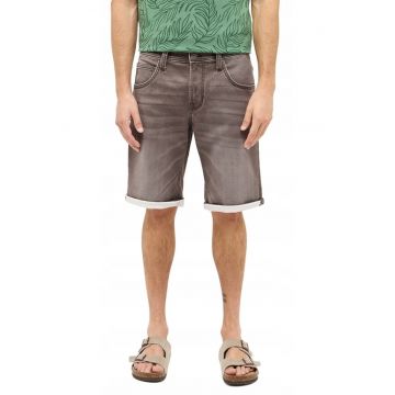 Blugi Barbati Scurti -  Chicago Shorts - Marime 32 - Gri - Regular Fit - Bumbac - Design Clasic Casual - Lungime Scurta - Ideal Pentru Uz Zilnic