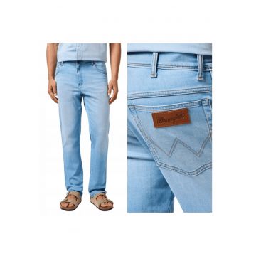 Blugi regular fit cu talie medie Texas - Albastru
