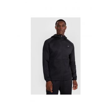 Hanorac Barbati  Negru - Gluga Fermoar - Tehnologie 4FDry - AW25