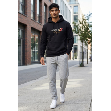 Hanorac barbati slim fit negru 13532