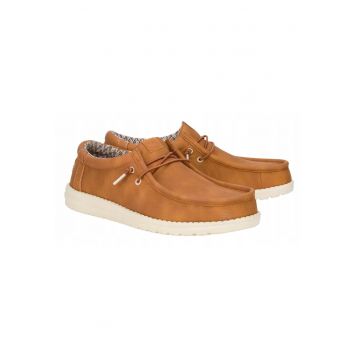 Mocasini Barbati Piele Ecologica - Spuma EVA - Wally Classic - Maro