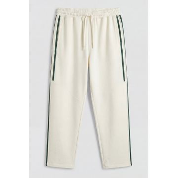 Pantaloni de trening cu linii contrastante - Alb