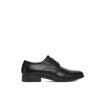 Pantofi barbati -  piele naturala - 98754 - Negru
