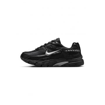 Pantofi sport Initiatior cu insertii din piele - Negru/Argintiu