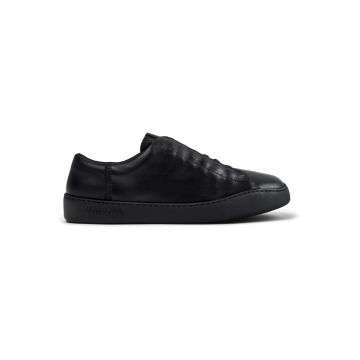 Pantofi sport Peu Touring de piele cu sireturi elastice - Negru