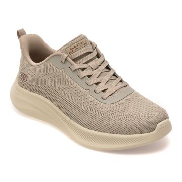 Pantofi sport SKECHERS gri, BOBS MODA FLEX, din material textil