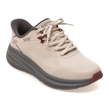Pantofi sport SKECHERS gri, BOBS SKILLZ, din material textil