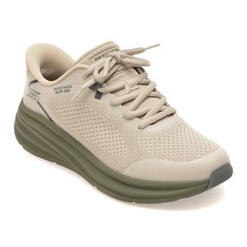 Pantofi sport SKECHERS gri, BOBS SKILLZ, din material textil