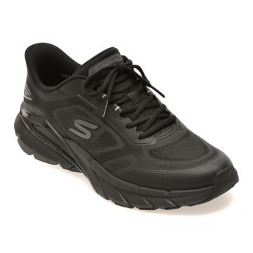 Pantofi sport SKECHERS negri, SKECH CAGE , din material textil