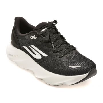 Pantofi sport SKECHERS negri, SKX AERO BURST, din material textil
