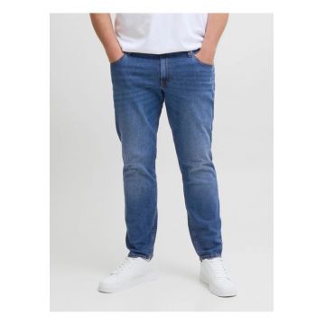 Plus Blugi Glenn - barbati big sizes - cu talie joasa si croiala Slim Fit - Abastru - L32 - Albastru