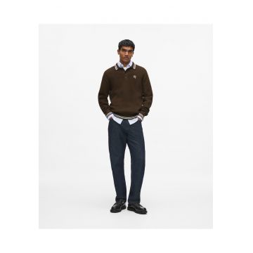 Pulover polo texturat
