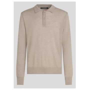 Pulover polo tricotat fin din lana