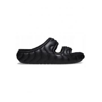Saboti izolati Barbati -  Classic Cozzy Overpuff 210074 Sandal - Negru - Negru
