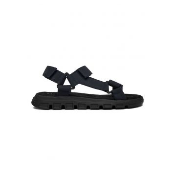 Sandale barbati -  bleumarin - piele naturala - sistem inchidere Velcro