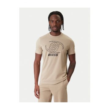 Tricou barbati  din bumbac organic - Bej