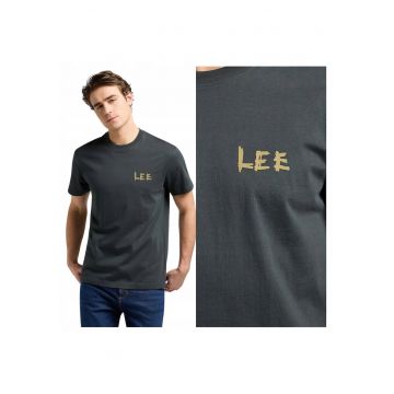 Tricou Pentru Barbati -  Gri - Relaxed Graphic Tee - Regular Fit - 100% Bumbac - Croiala Regular - Gri