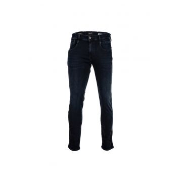 Blugi slim fit Hyperflex Anbass - Albastru indigo