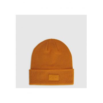 Caciula beanie unisex  portocalie - dimensiune universala - material sintetic