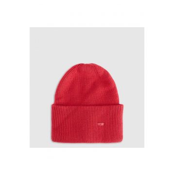 Caciula beanie unisex -  rosie - marime universala - material din viscoza