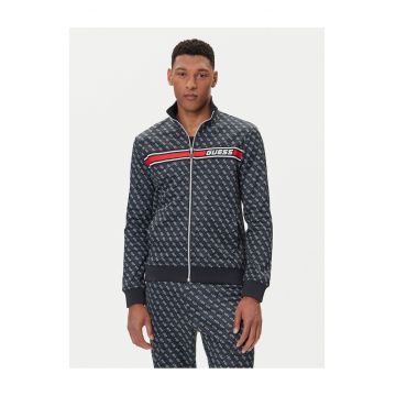 Hanorac barbati -  fermoar - bleumarin - 57% poliester - 43% bumbac -