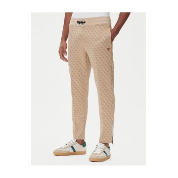 Pantaloni barbati -  poliester/bumbac - bej -