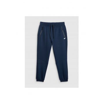 Pantaloni de sport barbati -  poliester - bleumarin