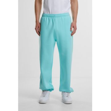 Pantaloni de trening cu croiala relaxed-fit si buzunare - Albastru aquamarin