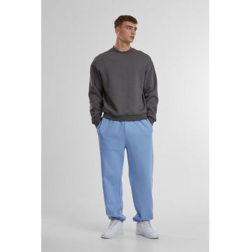 Pantaloni de trening cu croiala relaxed-fit si buzunare - Albastru azur