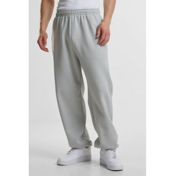 Pantaloni de trening cu croiala relaxed-fit si buzunare - Gri deschis