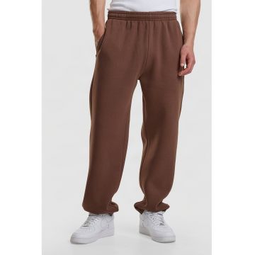 Pantaloni de trening cu croiala relaxed-fit si buzunare - Maro Siena